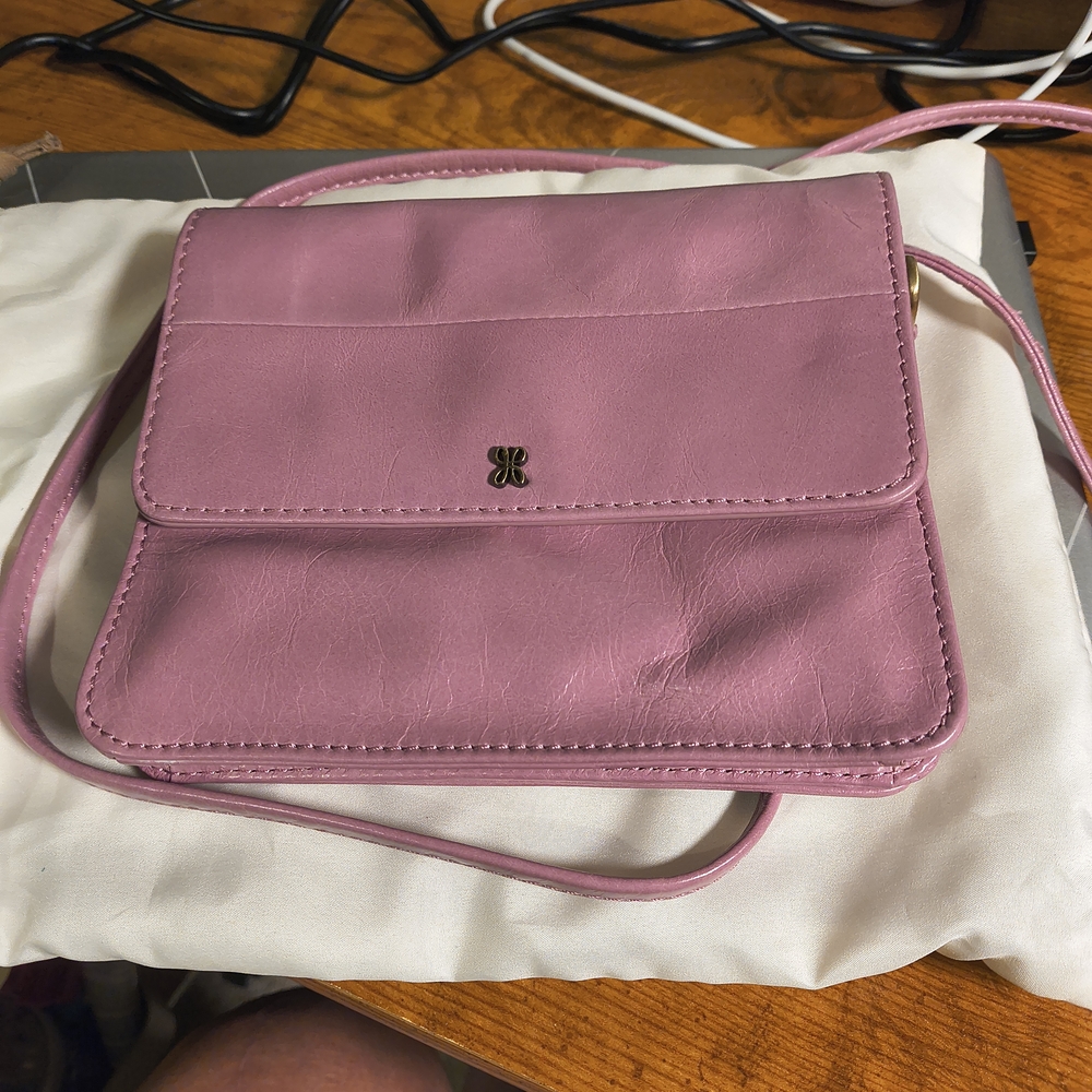HOBO Pink Leather Crossbody Bag